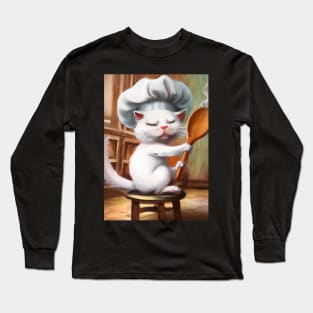 Chef Cat Long Sleeve T-Shirt